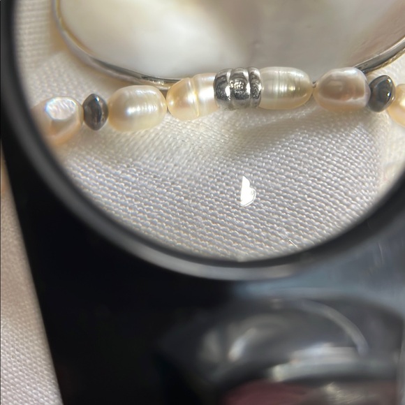 925 Elegant Pearl and Shell Heart Necklace